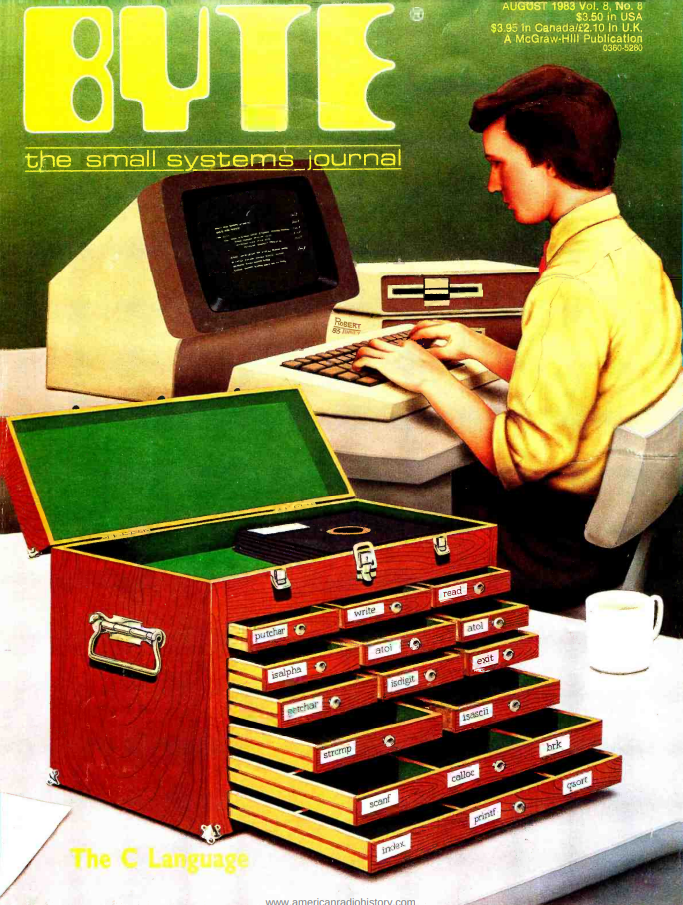 Byte magazine cover for August 1983